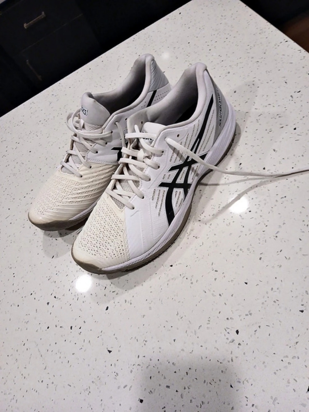 Size 12 - Asics Solution Swift FF White Black